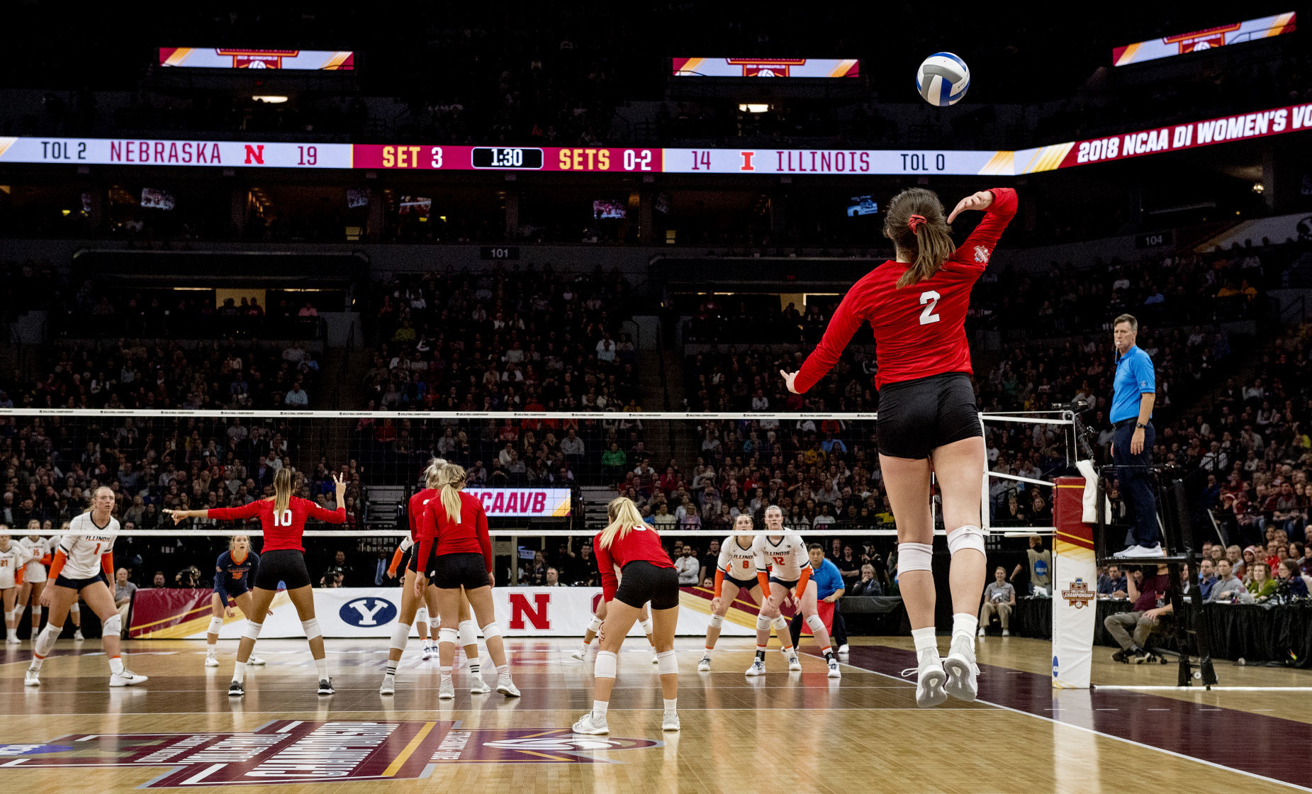 Nebraska volleyball vs. Illinois, 12.13